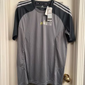 Men’s Adidas Grey/Black Short Sleeve Shirt